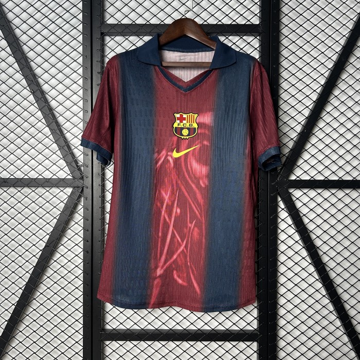 Barcelona x Travis Scott Home Retro Skeleton 2000/01 Player Jersey