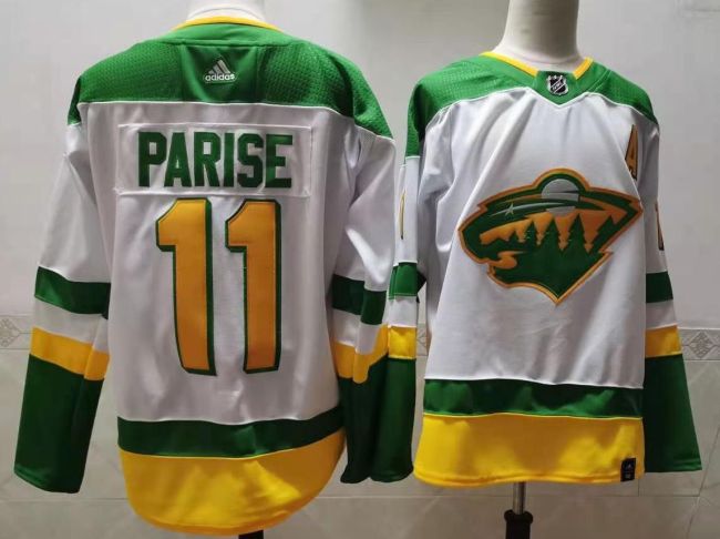 Minnesota Wild 2023/24 Premier Breakaway Jersey White NO.11 PARISE