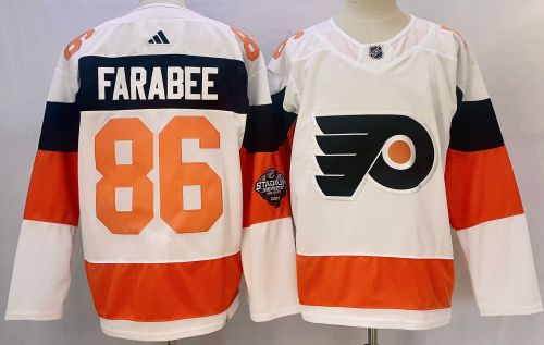 Philadelphia Flyers 2024 Stadium Series Jersey White NO.86 FARABEE