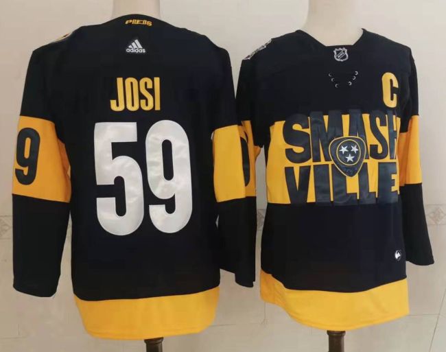 Nashville Predators 2022 NHL Stadium Series Black NO.59 JOSI