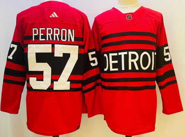 Detroit Red Wings Reverse Retro Replica Jersey Red NO.57 PERRON