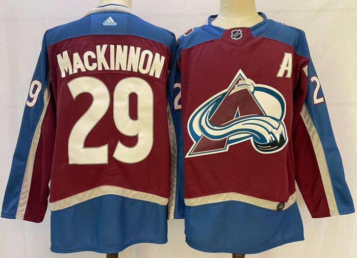 Colorado Avalanche Home Jersey Red NO.29 MACKINNON