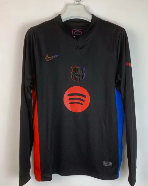 Barcelona Away Men Long Sleeve Jersey 24-25