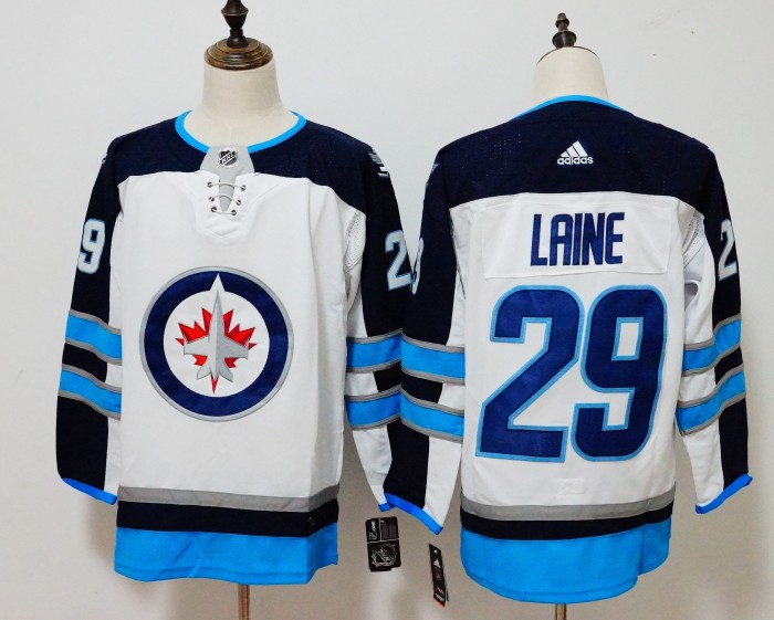Winnipeg Jets Home Jersey White NO.29 LAINE