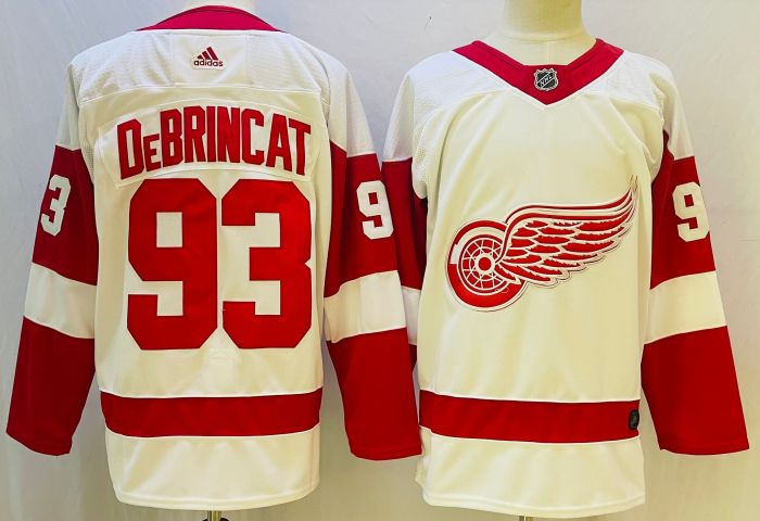 Detroit Red Wings Road Jersey Off White NO.93 DEBRINCAT