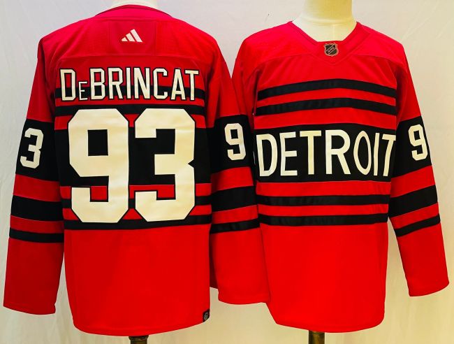 Detroit Red Wings Reverse Retro Replica Jersey Red NO.93 DEBRINCAT