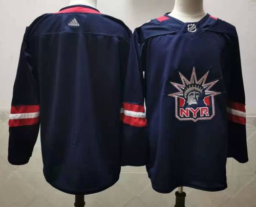 New York Rangers Jersey Reverse Retro 2.0 Black 22/23 NO Number