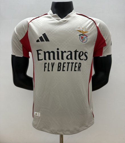 SL Benfica Beige Away Player Man Jersey 25/26