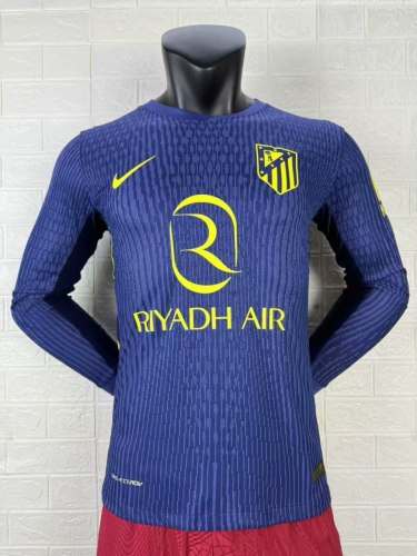 Atletico Madrid Away Player Long Sleeve Man Jersey 25/26