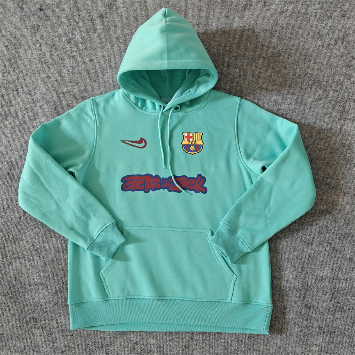 Barcelona Fleece Lined Hoodle Sweatshirt Training Jersey 25/26 (Multiple colors)