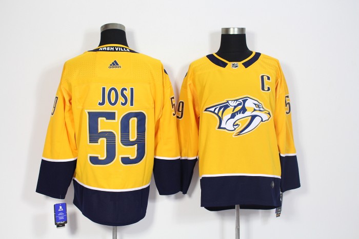 Nashville Predators Home Jersey Yellow NO.59 JOSI