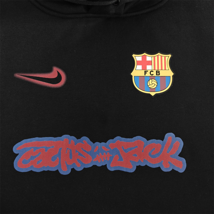 Barcelona Fleece Lined Hoodle Sweatshirt Training Jersey 25/26 (Multiple colors)