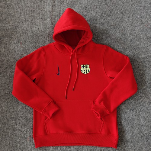 Barcelona Away Player fleece-lined Hoodie （Multiple colors）