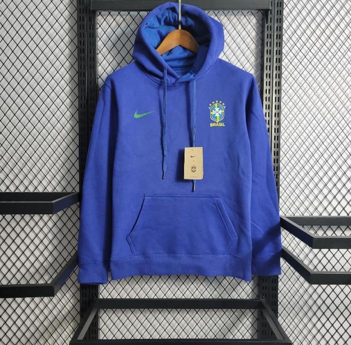 Brazil Football Fleece Lined Hoodie （Multiple colors）