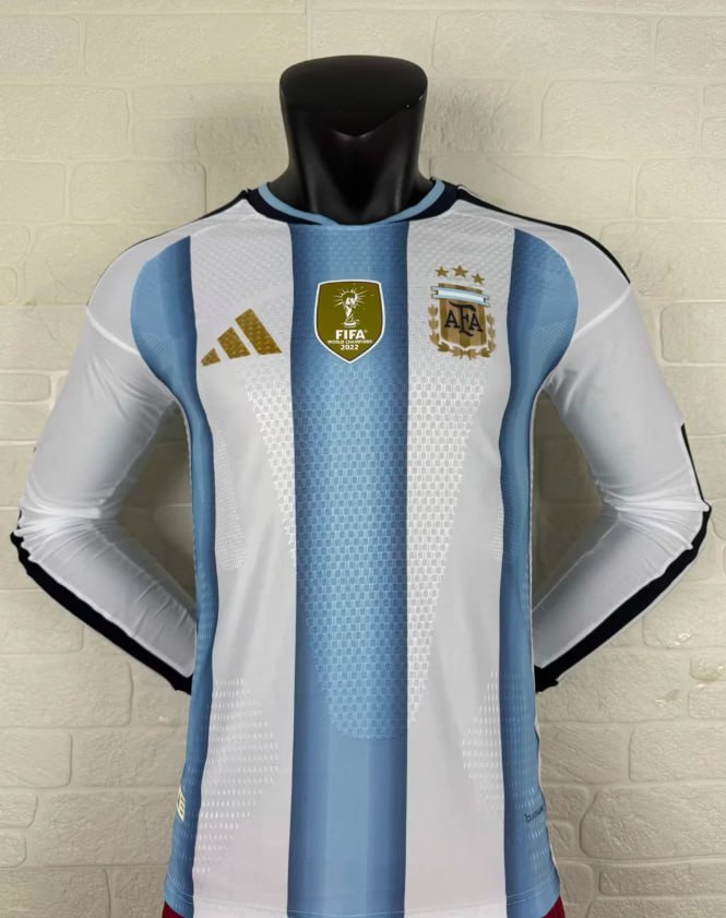 Argentina 2026 World Cup Home Player Long Sleeve Men Jersey