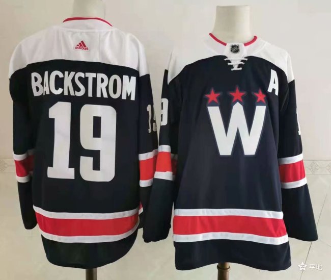 Washington Capitals Alternate Jersey Navy NO.19 BACKSTROM