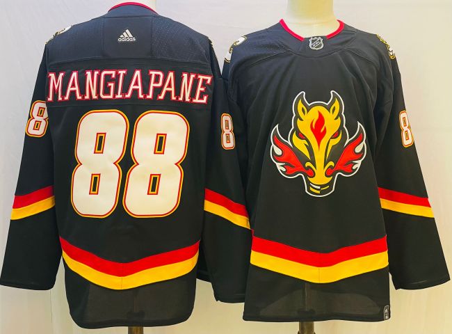 Calgary Flames Jersey Reverse Retro Special Edition 20/21 Black No.88 MANGIAPANE