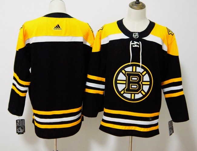 Boston Bruins 19/20 Alternate Player Jersey Black Yellow NO Number