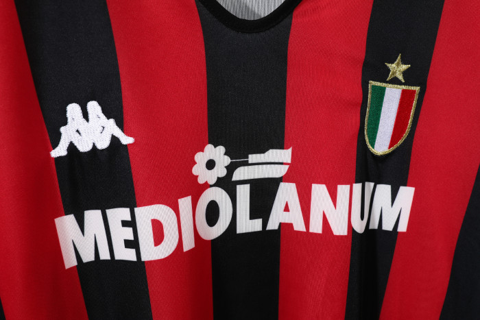 AC Milan Home Long Sleeve Retro Jersey 1988/89