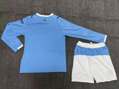 Manchester City Home Long Sleeve Kids Suit 25/26