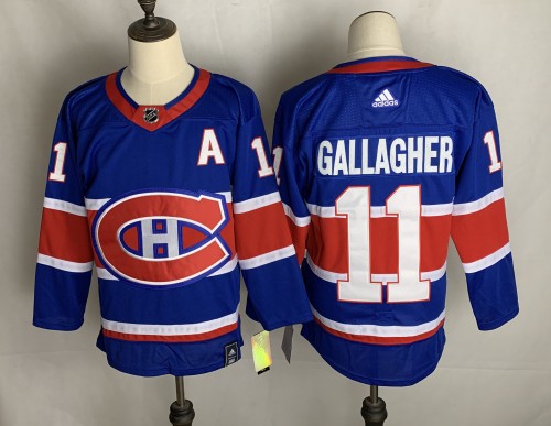 Montreal Canadiens Home Breakaway Jersey Blue NO.11 GALLAGHER