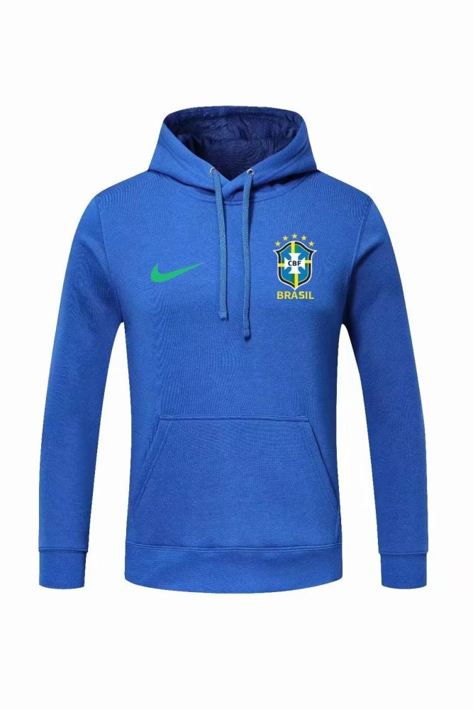 Brazil Football Fleece Lined Hoodie （Multiple colors）