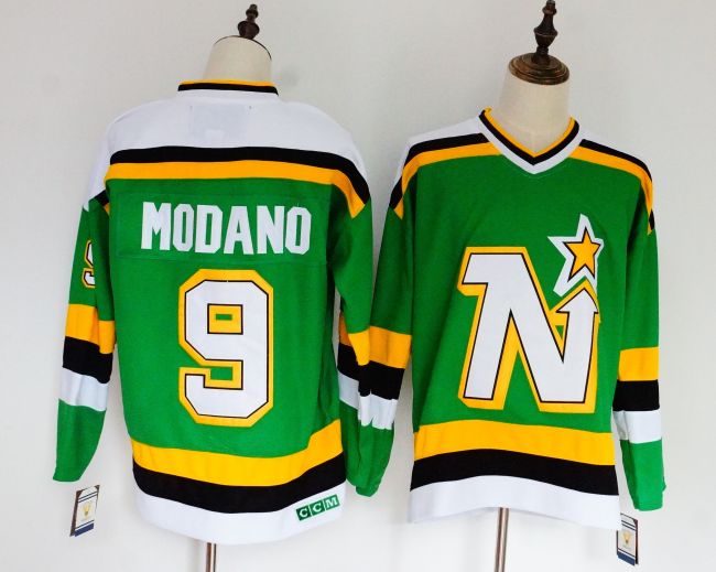 Minnesota North Stars Vintage Jersey Green NO.9 MODANO