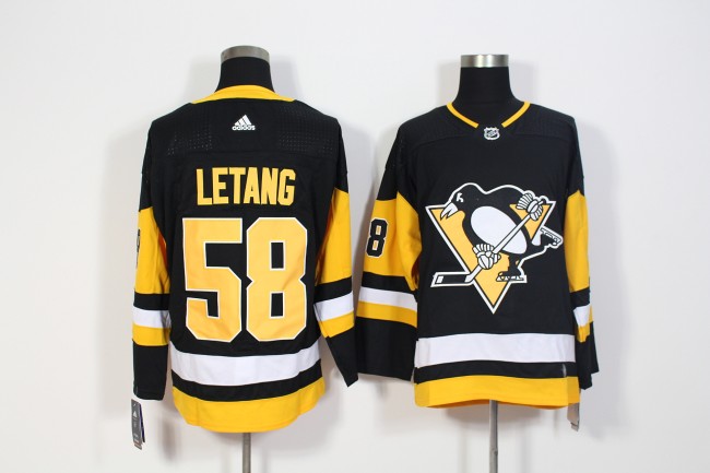Pittsburgh Penguins Home Jersey Black NO.58 LETANG