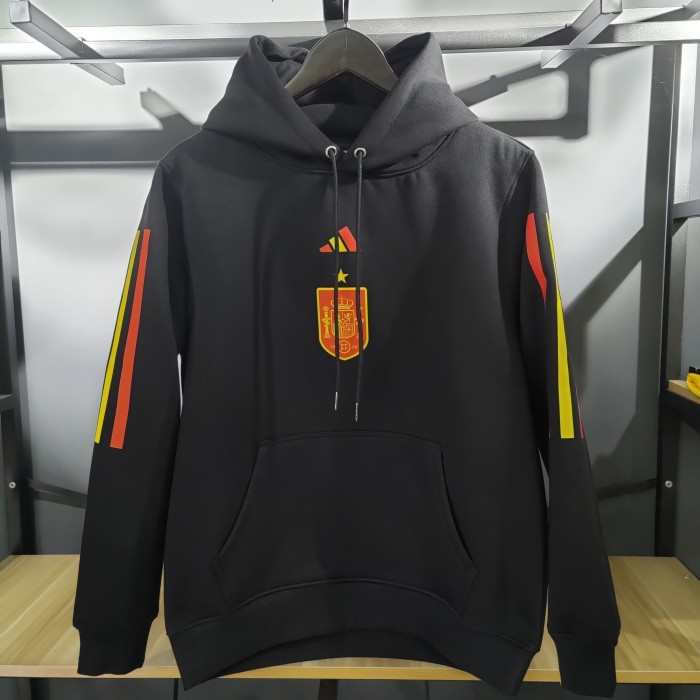 Spain Football Fleece Lined Hoodie （Multiple colors）