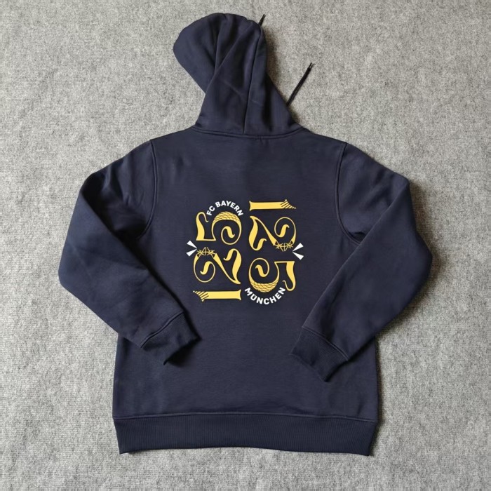Bayern Munich 125th Anniversary fleece-lined Hoodie （Multiple colors）