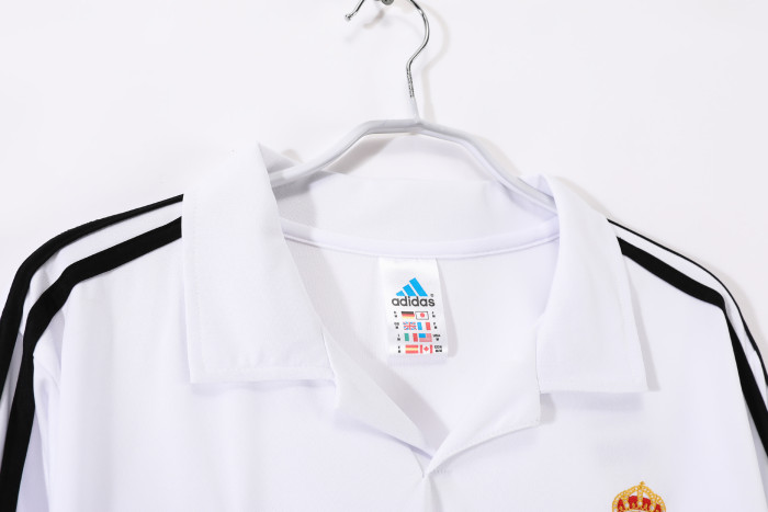 Real Madrid Home Retro Long Sleeve Jersey 2002/03