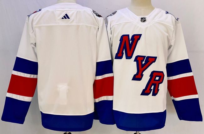 New York Rangers 25th Anniversary Collection Jersey White NO Number