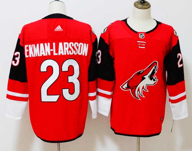 Arizona Coyotes Home Jersey Red NO.23 EKMAN-LRRSSON