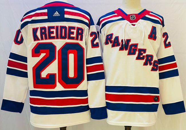 New York Rangers Home Jersey White 22/23 NO.20 KREIDER