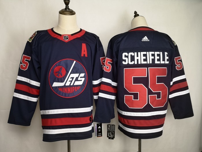 Winnipeg Jets Alternate Jersey Navy 21/22 NO.55 SCHEIFELE