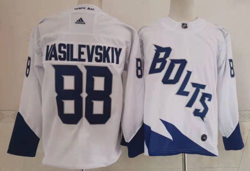 Tampa Bay Lightning 2022 Stadium Series Jersey White NO.88 VASILEVSKIY