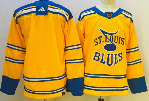 St Louis Blues Reverse Retro 2.0 Jersey Yellow NO Number