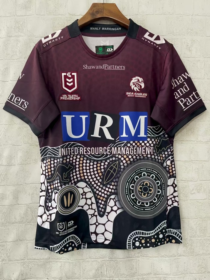 2025 Manly Warringah Sea Eagles Indigenous  Rugby Jersey