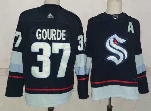 Seattle Kraken Away Player Jersey Navy NO.37 GOURDE