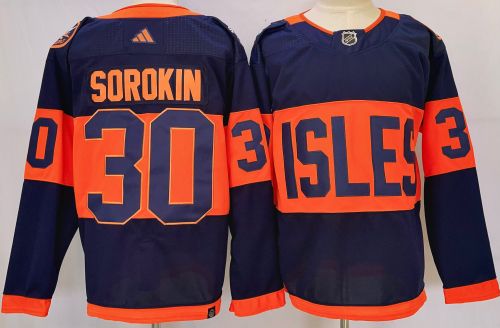 New York Islanders 2024 Stadium Series Jersey Black NO.30 SOROKIN