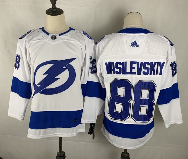 Tampa Bay Lightning Alternate Player Jersey White NO.88 VASILEVSKIY