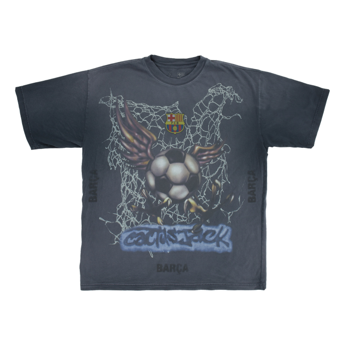 Barcelona X TRAVIS SCOTT Limited Edition WASHED SPRAY LOGO TEE