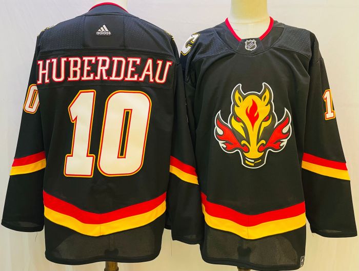 Calgary Flames Jersey Reverse Retro Special Edition 20/21 Black No.10 HUBERDEAU