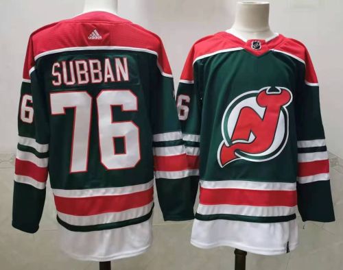 New Jersey Devils Jersey Retro 2.0 Green NO.76 SUBBAN