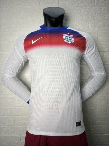 England Women's Team Euro 2025 Home Long Sleeve Player Version Man Jersey