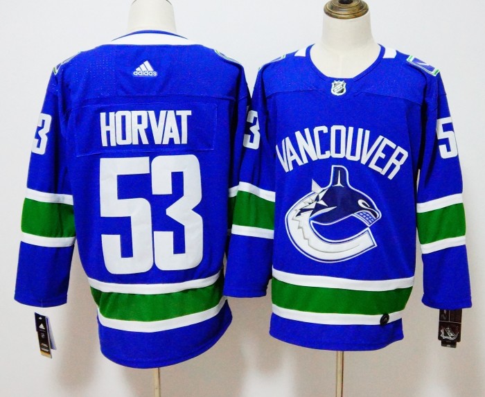 Vancouver Canucks Home Jersey Blue NO.53 HORBAT