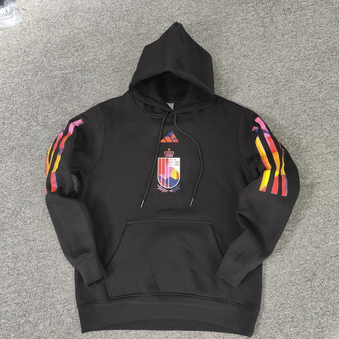 Belgium Football Fleece Lined Hoodie （Multiple colors）