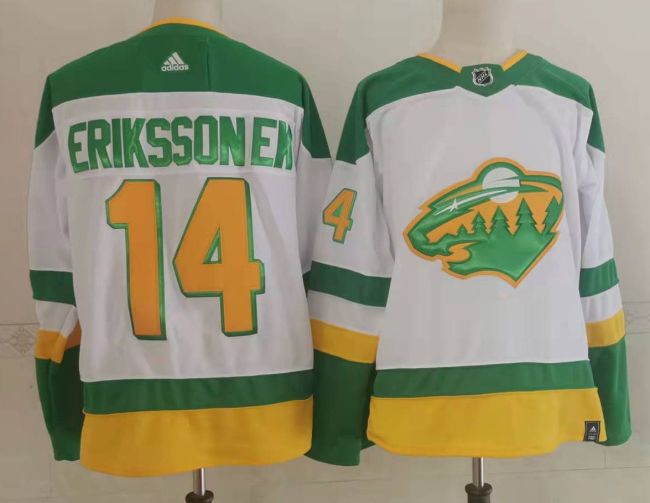 Minnesota Wild 2023/24 Premier Breakaway Jersey White NO.14 ERIKSSON EK