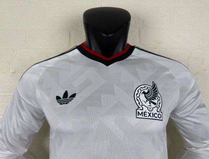 Mexico 2026 World Cup Away Player Long Sleeve Men Jersey