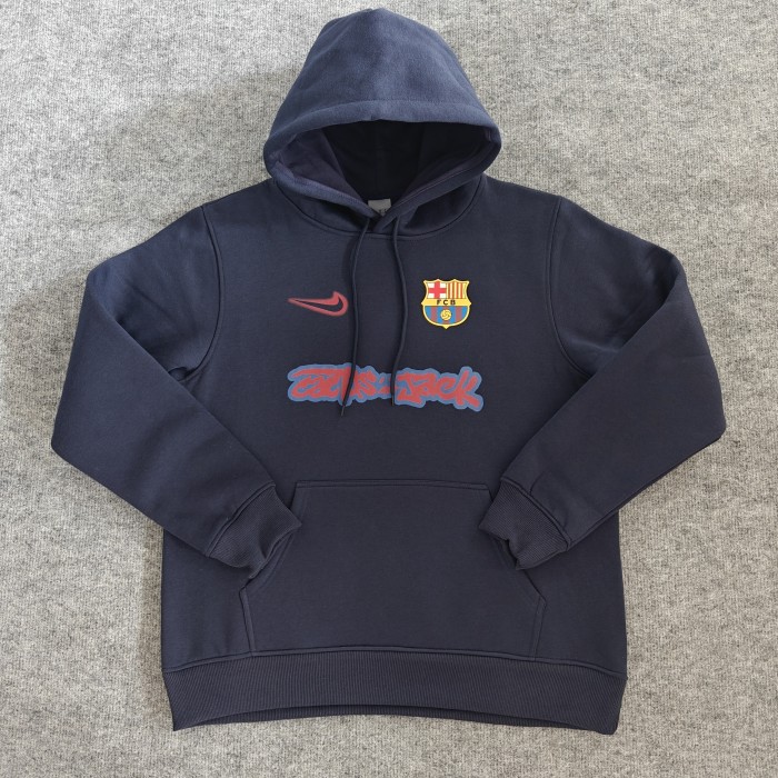 Barcelona  Fleece-Lined Hoodie （Multiple colors）